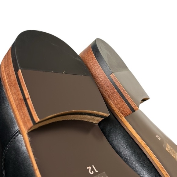 Sean Alan shoes,men,NEW,size12. Black oxford phoenix cap toe,brown /tan heel - Picture 3 of 13